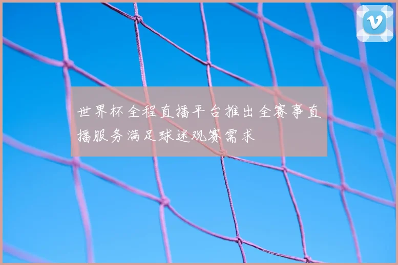 世界杯全程直播平台推出全赛事直播服务满足球迷观赛需求